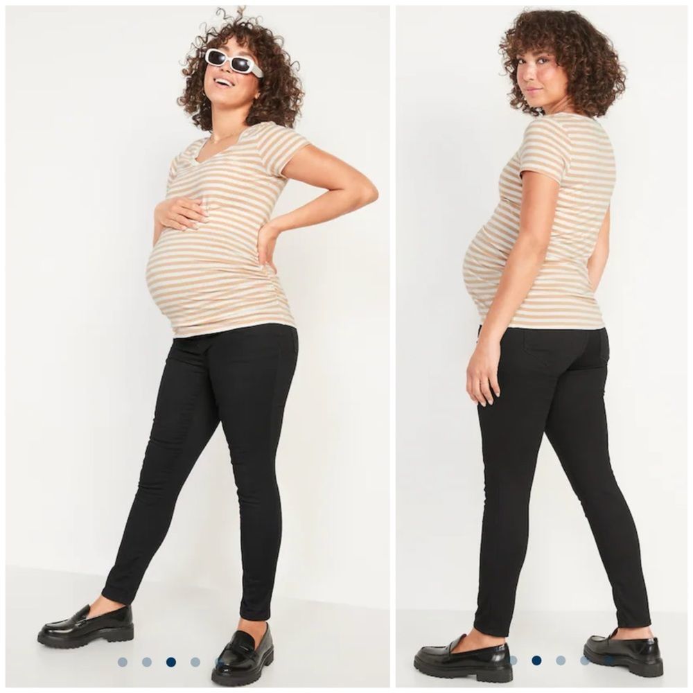 Old Navy Black Skinny Maternity Jeans